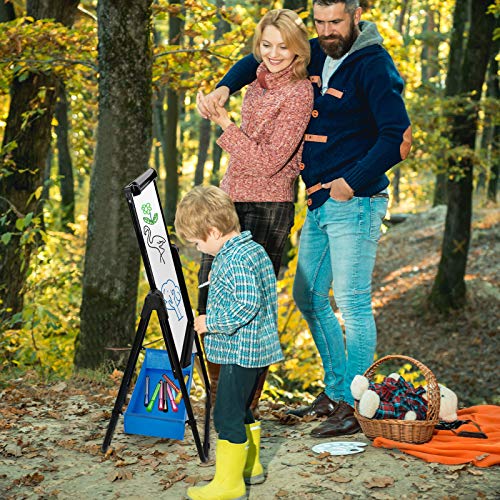 Dry Erase Board With Stand - Double Sided 28"X20" Portable Writing Whiteboards, Height Adjustable & 360° Rotating U Stand Magnetic Whiteboard For Home, School, Restaurant & Presentation #TOP5