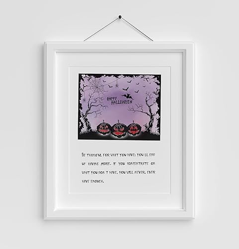 Miniatura 5 de Sello de silicona transparente con diseño de calabaza de Halloween, marco de patrón de bandeja, sello de goma transparente para decoración de