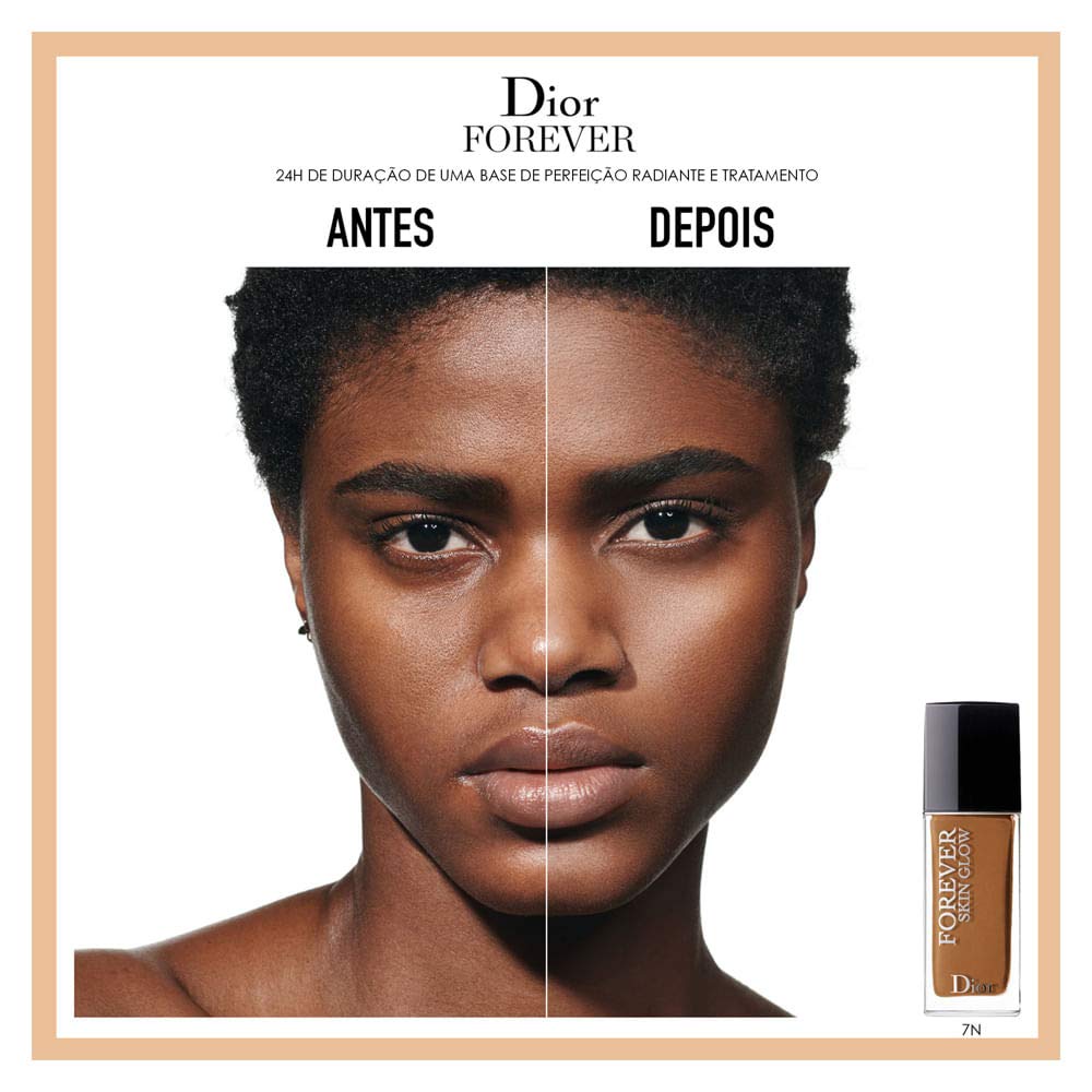 Christian Dior Diorskin Forever Glow Fondotinta Fluido Lunga Tenuta con SPF 35, 5N Neutral, 30 ml