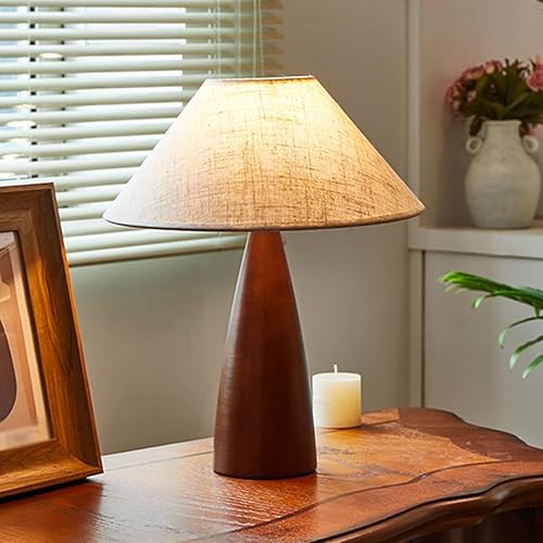 Miniatura 5 de Lamp for Desk Retro Solid Wood Table Lamp Bedroom High-end Bedside Atmosphere Decorative Table Lamp Desk Lamps for Home Office