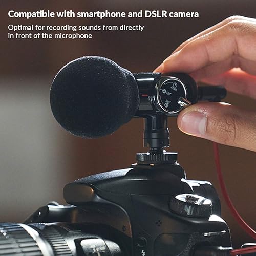 Miniatura 4 de ORANGEMONKIE  Q-Mic (micrófono ASMR Direct Omni 360 todo en uno, 2 trípodes, 4 cables, soporte para teléfono, cajateléfono inteligente, kit de