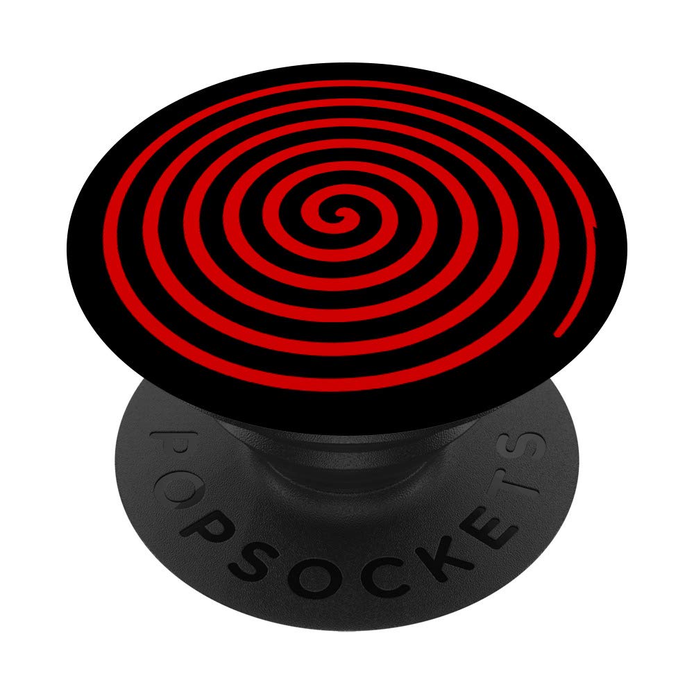 Red Spiral PopSockets PopGrip: Swappable Grip for Phones & Tablets PopSockets Standard PopGrip