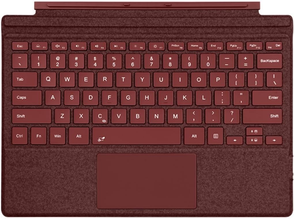 Surface Go 4/Go 3/Go 2/Go Compatible Keyboard Wireless Surface Go 4th/3rd/2nd/1st Generation Case Tablet Keyboard with Touchpad 7-Color Backlight Type-C Rechargeable Lightweight Slim Cover Dual-Use