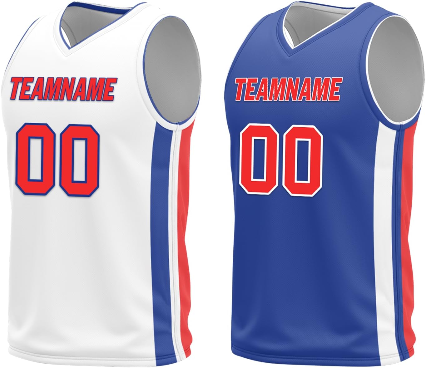 Custom Reversible Men's Basketball Jersey Breathable Sleeveless Shirts for Training Personalized Team Uniforms Name Number