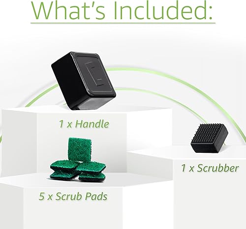 Miniatura 6 de Chubbs Scrubb - Kit de limpiador magnético de vidrio, limpia y restaura en cuestión de minutos, limpia las manchas difíciles de alcanzar, funciona