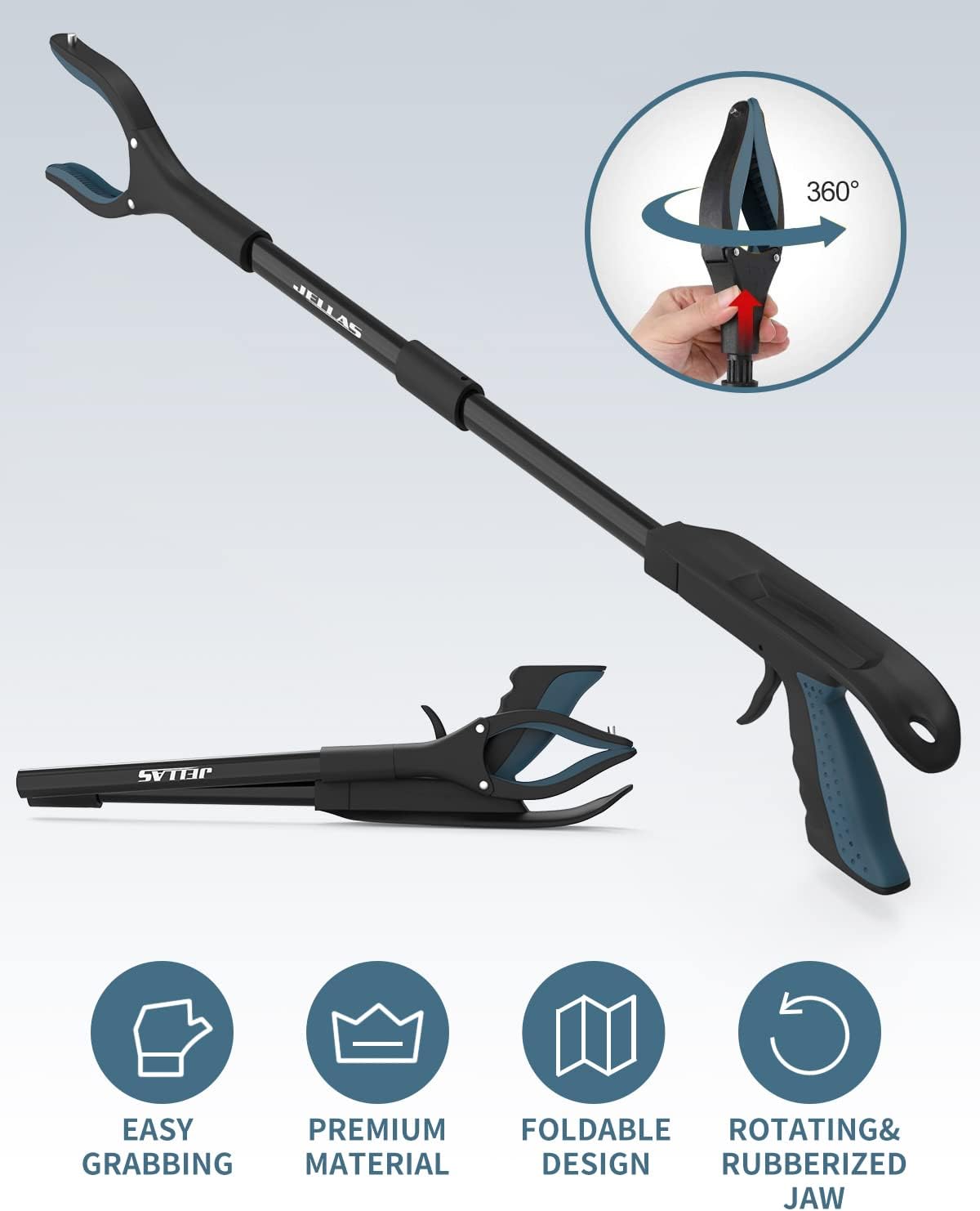 Buy 3Piece Hip Knee Replacement Recovery Kit, Jellas 32inch Foldable