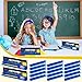 PerKoop 30 Pcs Classroom Desk Name Plates Holder Set Index Cards Storage Classroom Name Tags Kids Desk Accessories Desktop Helper Prop and Park Station Tray Organizer Water