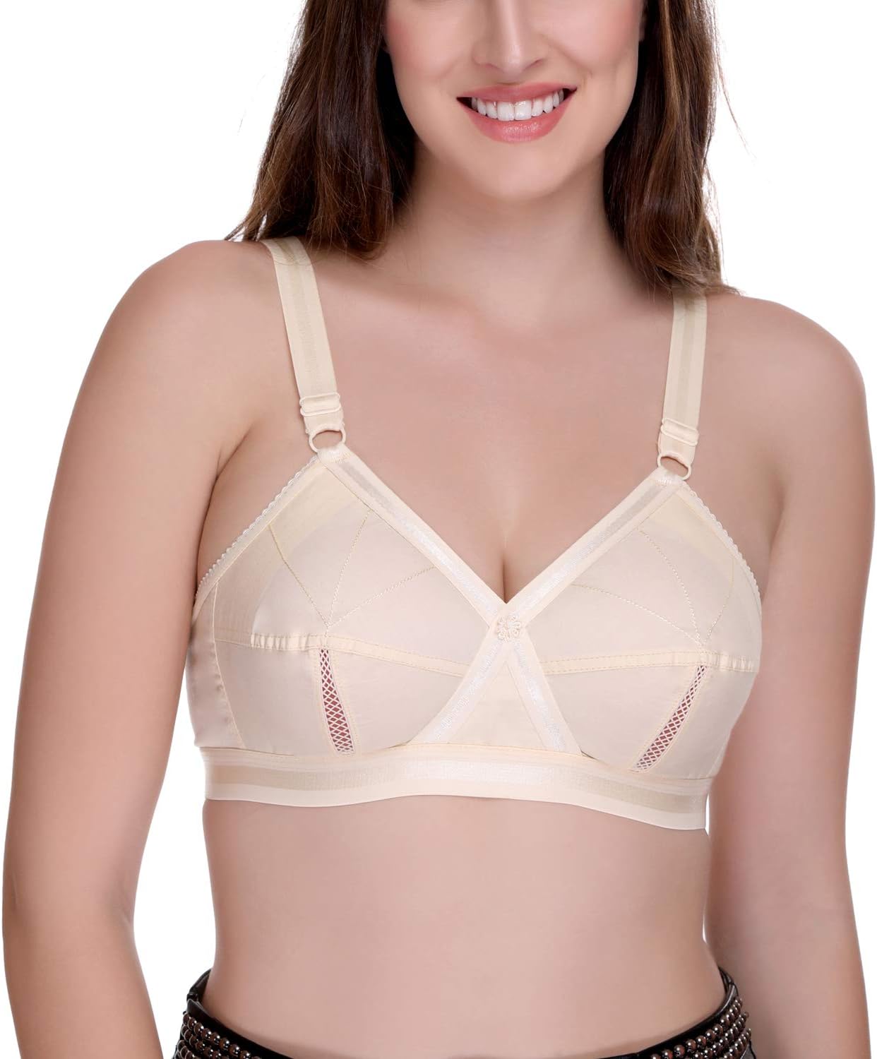 SONAPerfecto Plus Size Cotton Bra for Woman Full Coverage Pack of 1