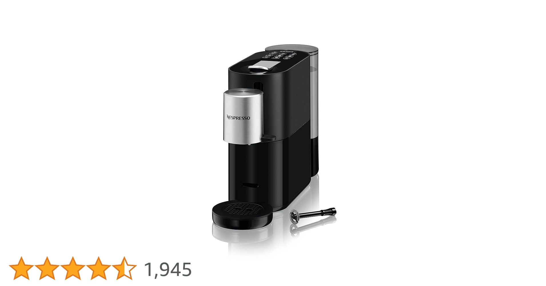Nespresso Krups Xn890840 Atelier Coffee Pod Machine, Silver