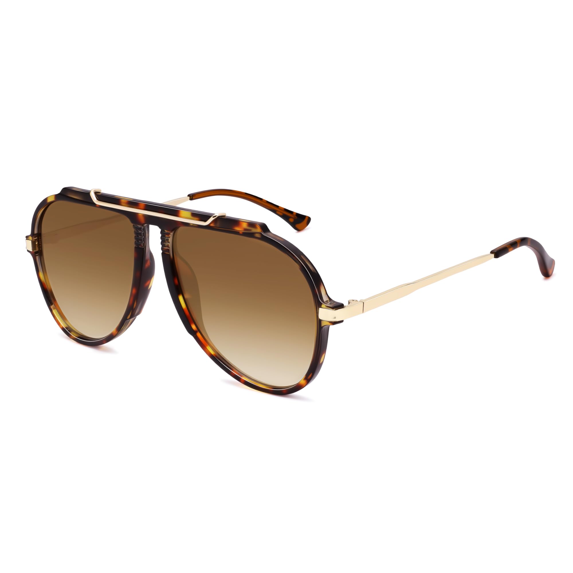 SOJOS Retro Oversized 70s 90s Aviator Sunglasses for Women Men Trendy Vintage Square Sun Glasses SJ2693