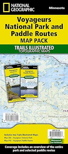 Voyageurs National Park and Paddle Routes [Map Pack Bundle] (National Geographic Trails Illustrated Map)