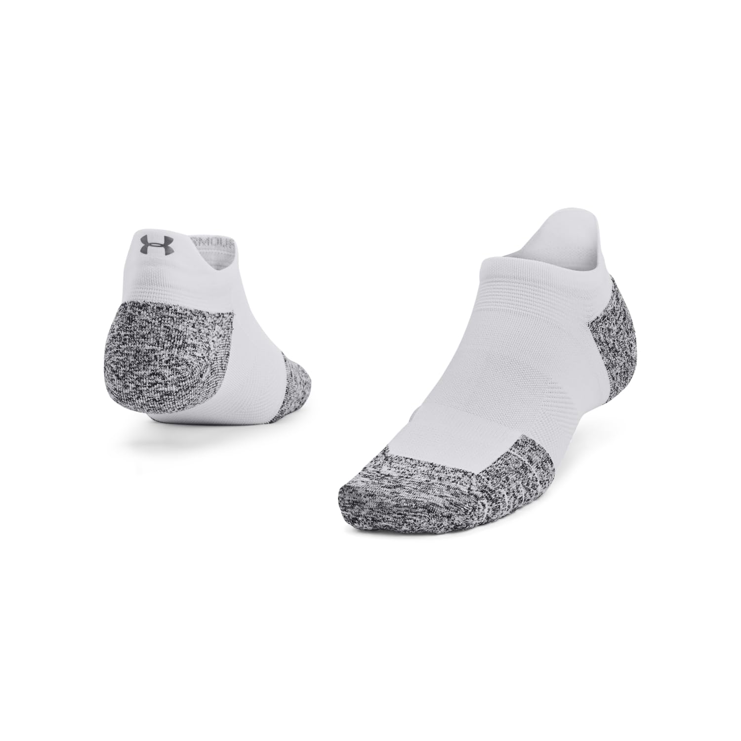 Under Armour Unisex Low Socks Ua Ad Run Cushion 1Pk Ns Tab White 1376075-100 SM
