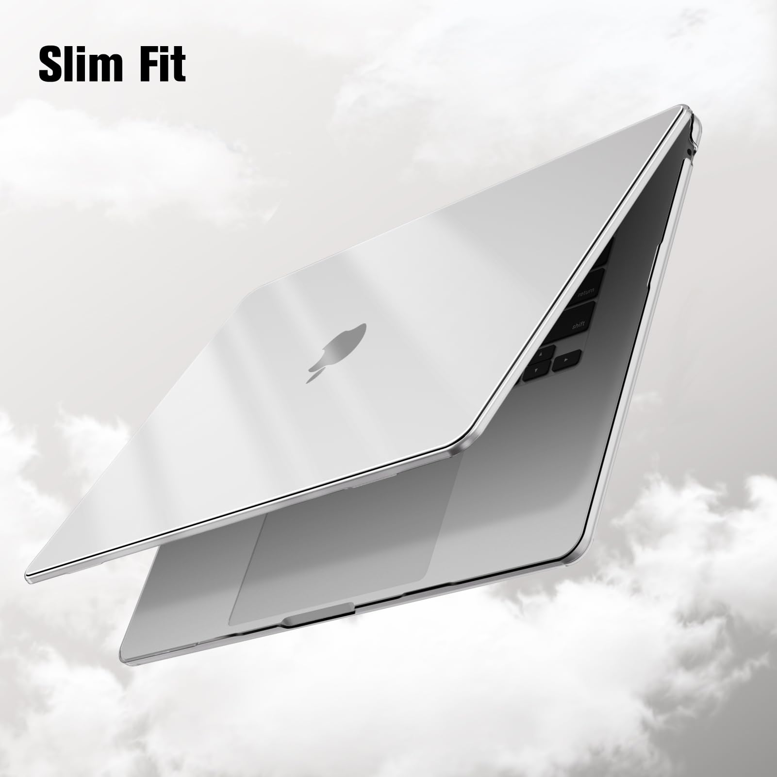 Coque Transparente FINTIE Pour MacBook Air 13.6" M4/M3/M2 - Protection Rigide Avec Film Écran Et Clavier