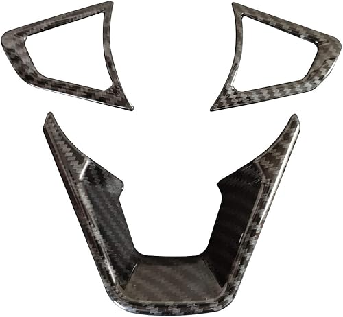 Miniatura 2 de 3 piezas de fibra de carbono Folor volante cubierta para Ford Fusion Mondeo Edge