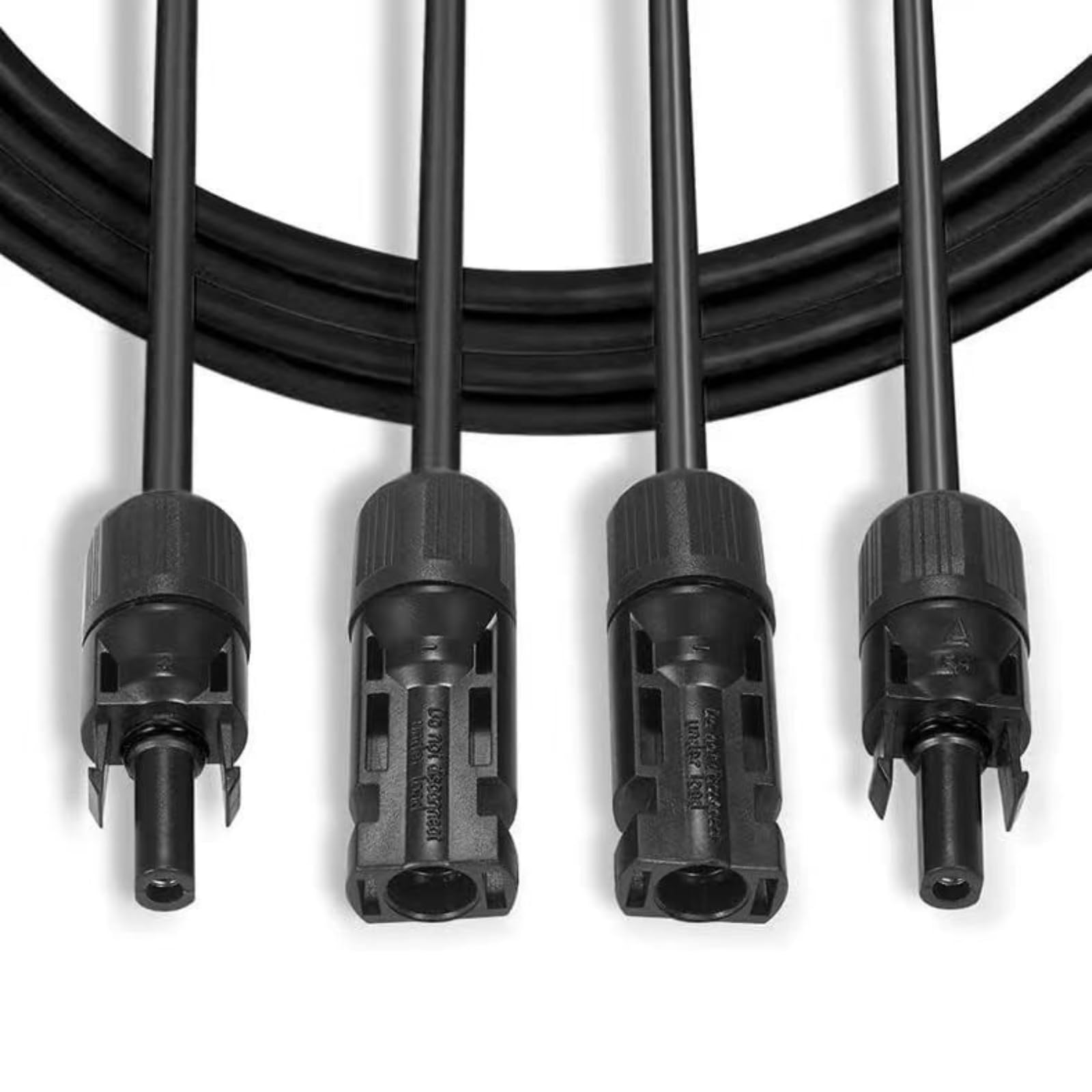 Kabel solarny 4 mm² przedłużacz kabla słonecznego 3 m, wtyczka MC4 PV wtyczka 4mm2 (4 mm²3 m czarny)
