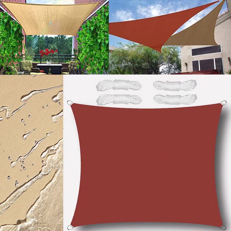 Voile d'ombrage jaune sable pour sublimer vos repas sur la terrasse en été