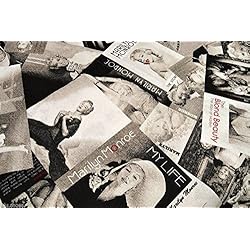 Cortina Marilyn Monroe HomeBuy MARILYN MONROE Cortina de diseño de tela de algodón - 140 cm de ancho (se vende por metros)