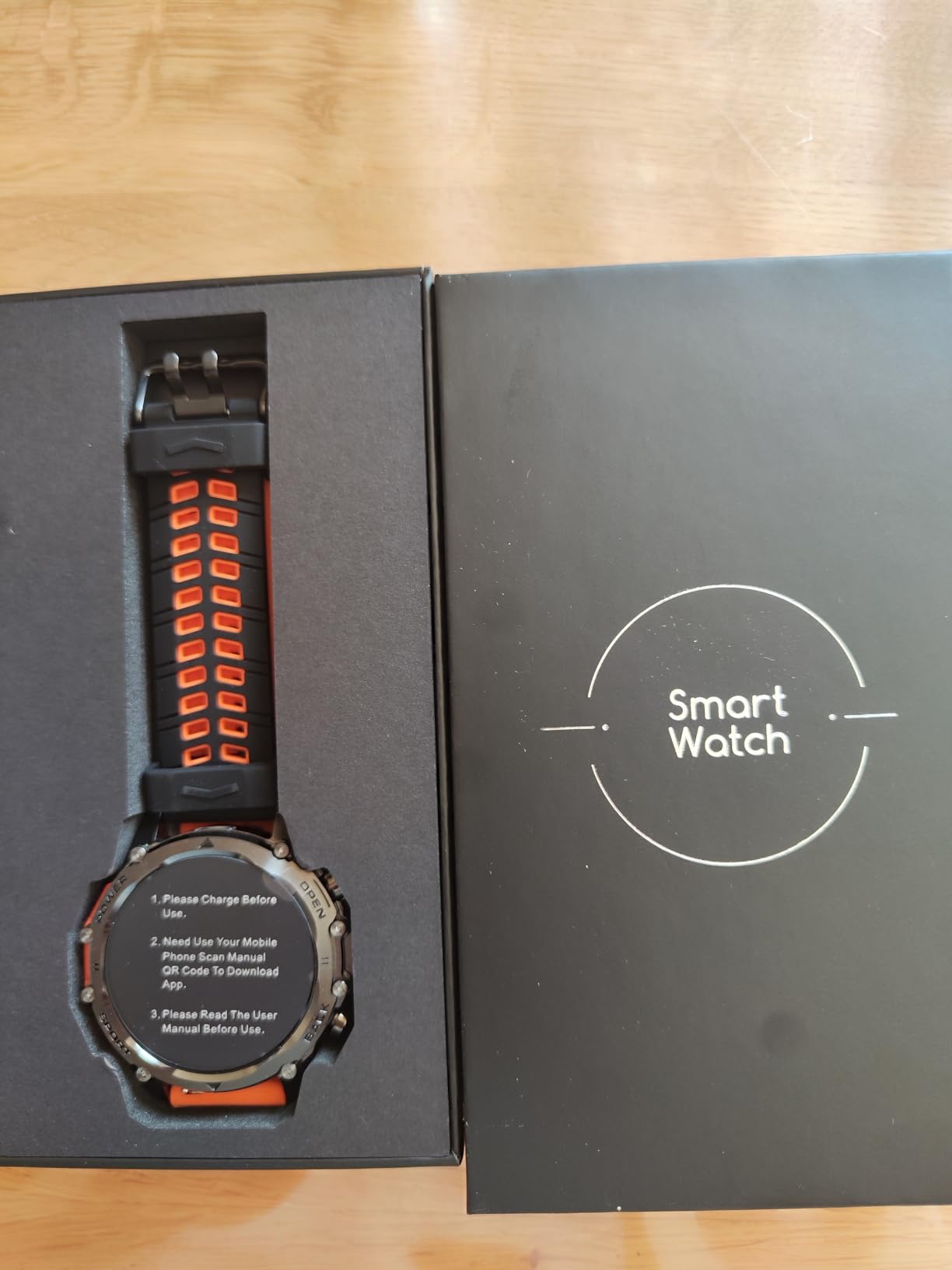 Hwagol Military Smartwatch back view د سینسرونو سره