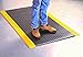 Wearwell Tuf Sponge Light Duty Anti-Fatigue Workstation Mat - Black/Yellow. 3' W x 5' L x 3/8