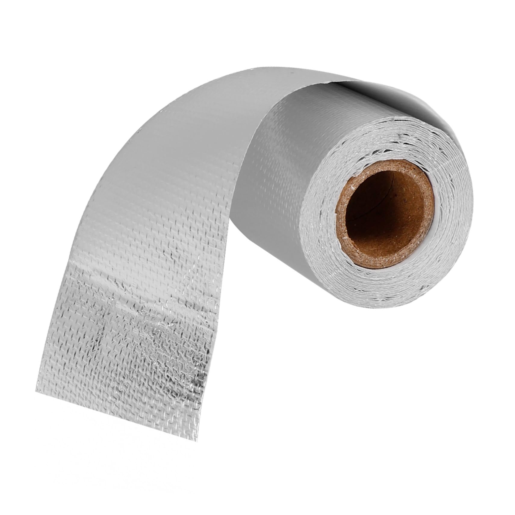 SOLUSTRE 4rouleaux Ruban Adhésif Aluminium Isolant Thermique Résistant Aux Hautes Températures Pour Conduits Échappement Et Applications Industrielles Argenté
