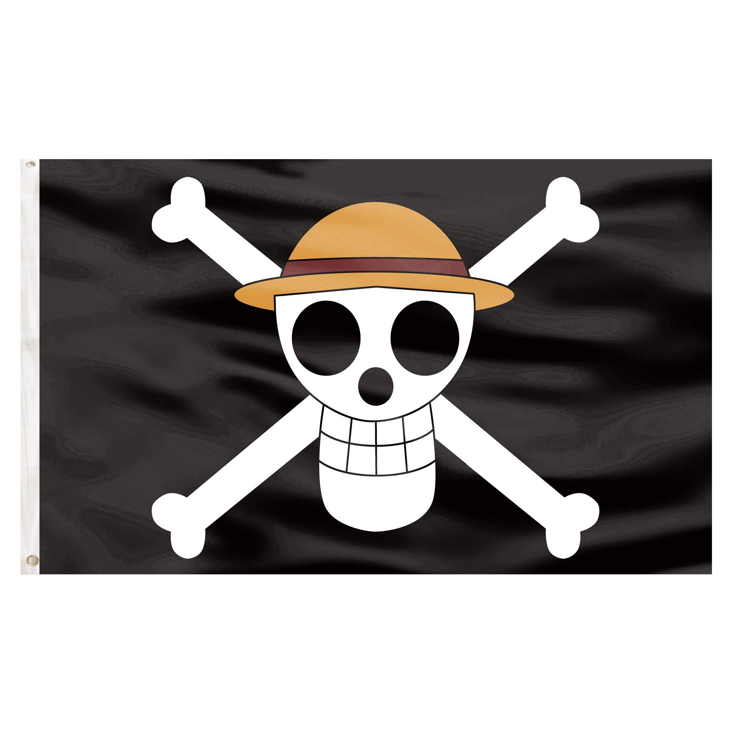 DecorMaster 3x5 Feet Luffy's Straw Hat Flag Luffy One Piece Flag Jolly