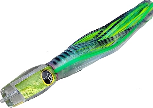 #50 Typhoon Green Shell UV 15 "Urethane Marlin Big Game Trolling señuelo elegir opciones de aparejos  Hecho en los Estados Unidos