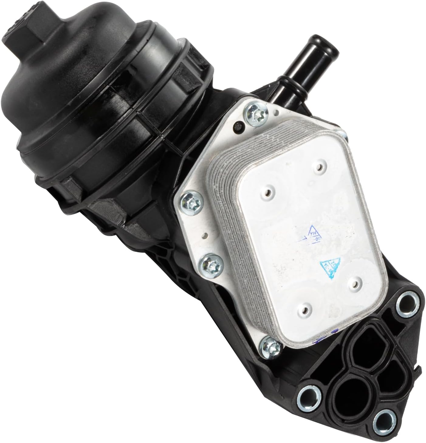 Carcasa del filtro del enfriador de aceite del motor compatible con Mercedes-Benz A35 AMG 2020-2021, A220 2019-2021, GLB250 2020-2021, GLA45 AMG