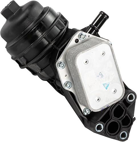 Carcasa del filtro del enfriador de aceite del motor compatible con Mercedes-Benz A35 AMG 2020-2021, A220 2019-2021, GLB250 2020-2021, GLA45 AMG