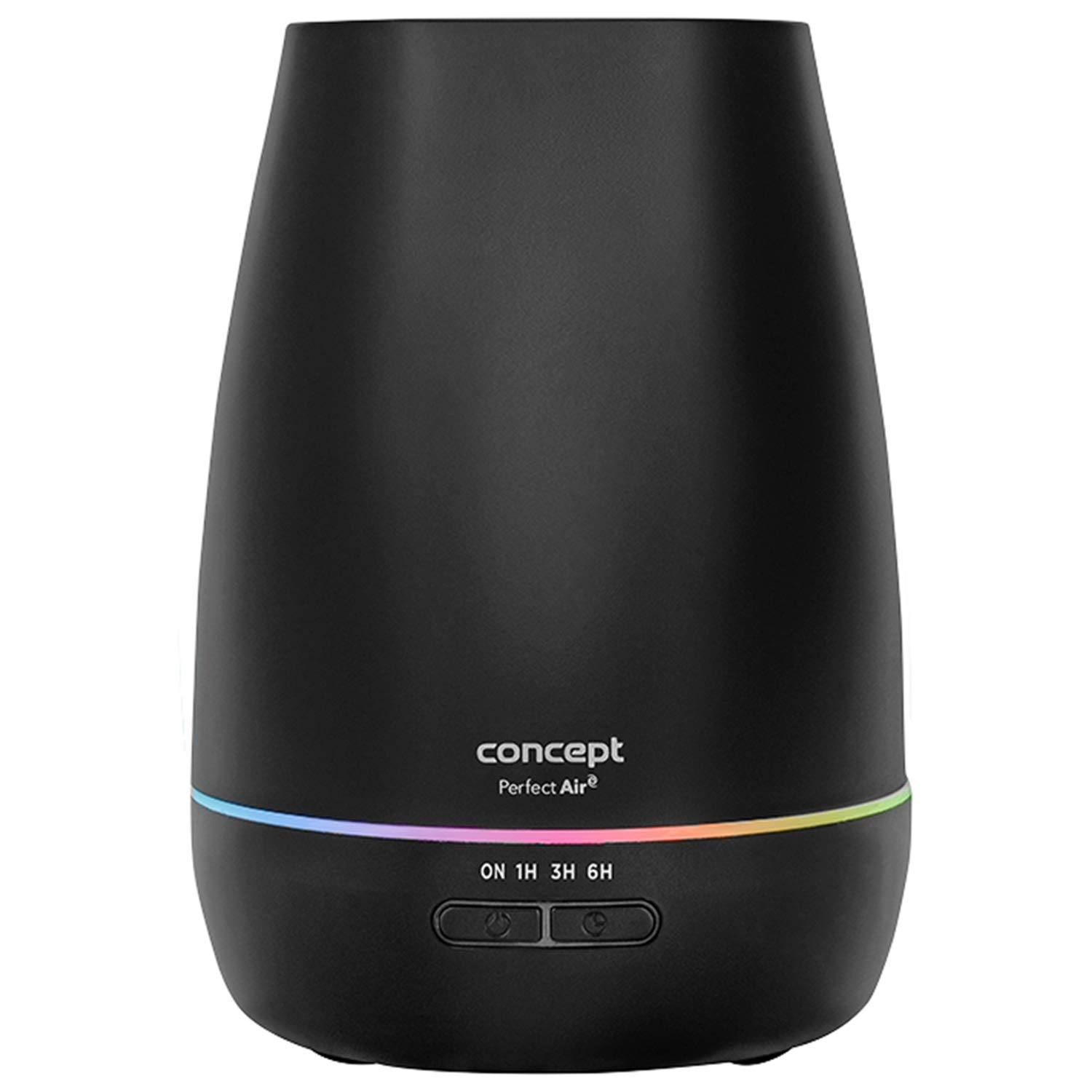 Concept Perfect Air ZV1021 nawilżacz powietrza 2 w 1 z dyfuzorem zapachowym 45 ml/h, do pomieszczeń do 20 m2, 2 tryby pracy, timer 300 ml (czarny)