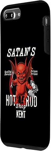 Miniatura 2 de iPhone 7 Plus8 Plus Satan's Retro Hot Rod Shop Fat Devil KENT Shovelhead Case