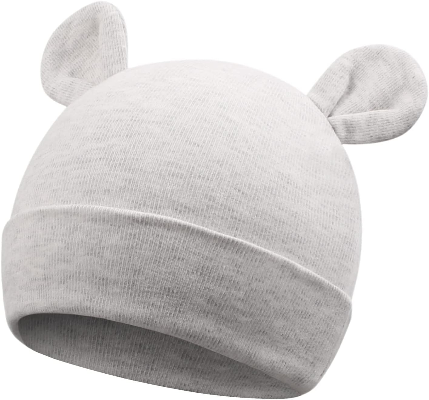 Bamery Newborn Baby Girls Hospital Hat Thick Cute Bear Ear Cotton Baby Boy Beanie for 0-6Months - Image 2