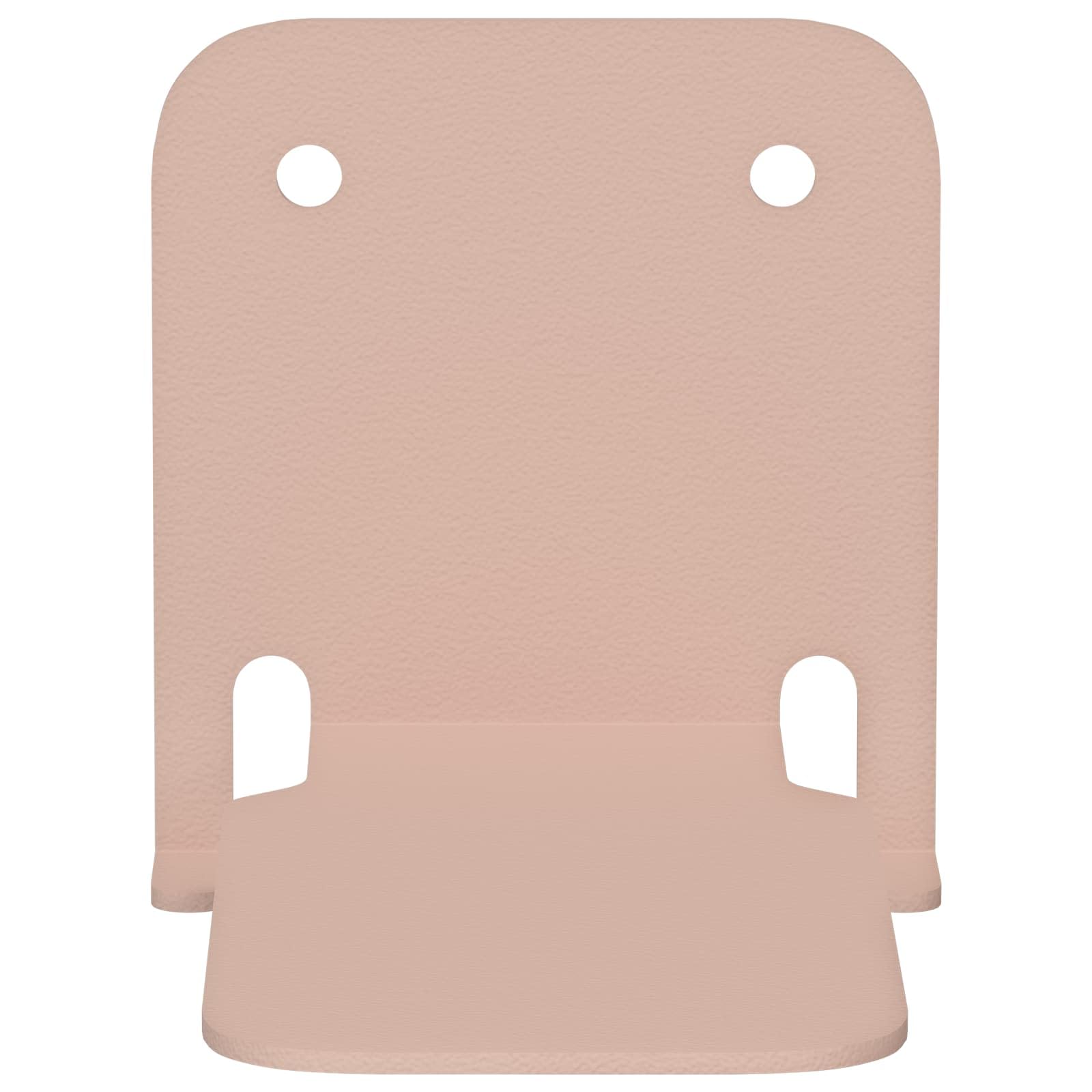 Juego de 8 estanterías flotantes, color rosa, de acero, 6 x 10,8