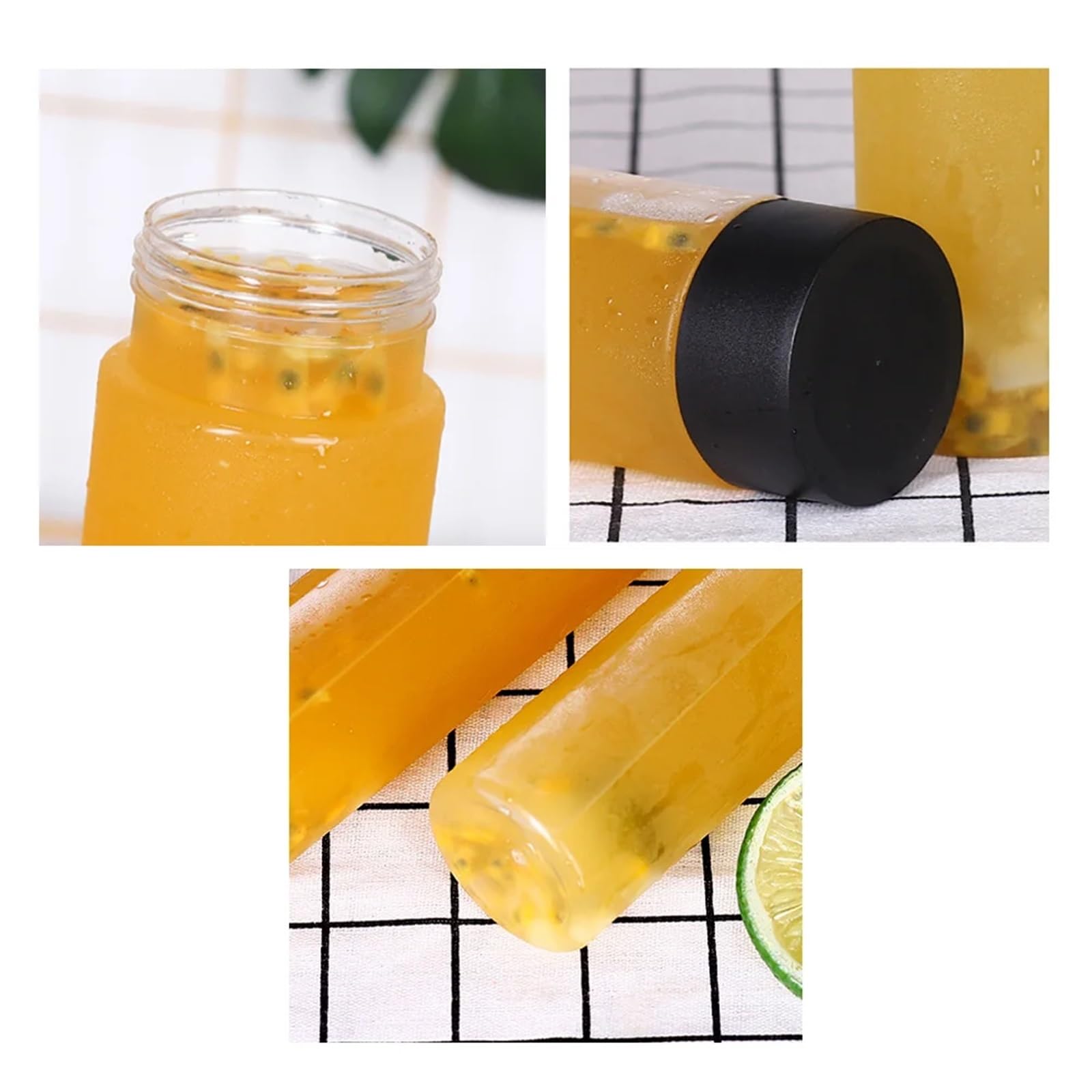 Botellas De Plástico Vacías Reutilizables For Jugo O Agua, Ideales For Batidos, Manualidades Sensoriales Y Calmantes, 400 Ml, 6, 12 24 Unidades Botella De Plástico(12PCS)