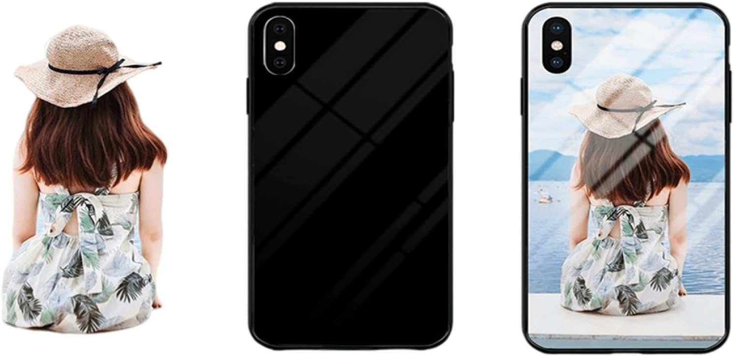 Customized personalized phone case, customized picture name photo protective cover, suitable for iPhone 13 12 6SP 7 8 Plus X 11 Pro XS MAX XR(for iphone XS,Transparent TPU)