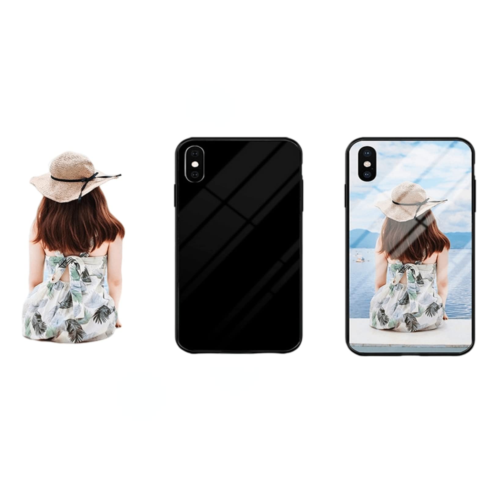 Customized personalized phone case, customized picture name photo protective cover, suitable for iPhone 13 12 6SP 7 8 Plus X 11 Pro XS MAX XR(for iphone XS,Transparent TPU)
