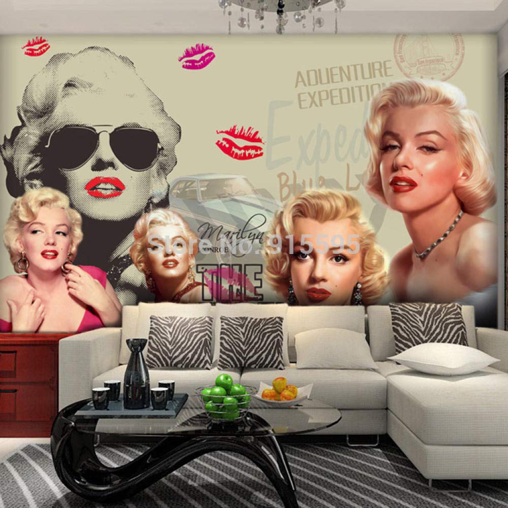 Papier peint mural étoile 3D WLLLO peinture murale salon 200x140
