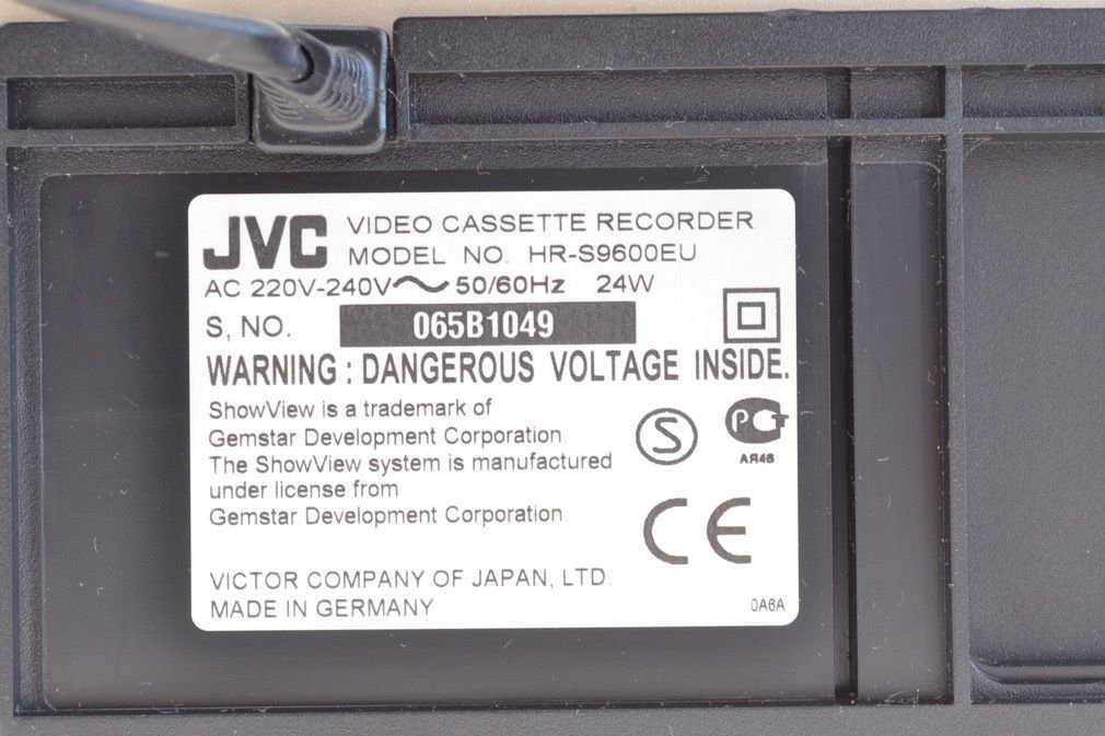 JVC HR-S9600 S-VHS - Grabador de vídeo