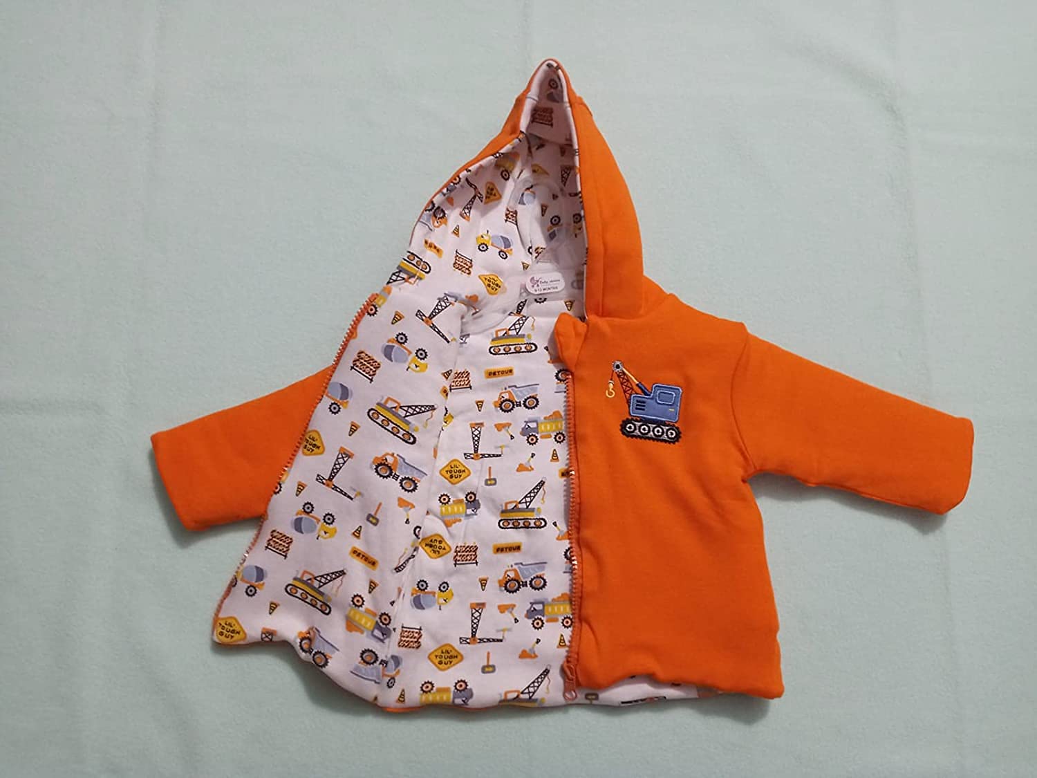 Baby Cry Reversible Sweater Jacket - Winter Jackets for Toddler Girls/Boys - Sweater for Baby Girls/Boys (OR, 9-12 Months) 1