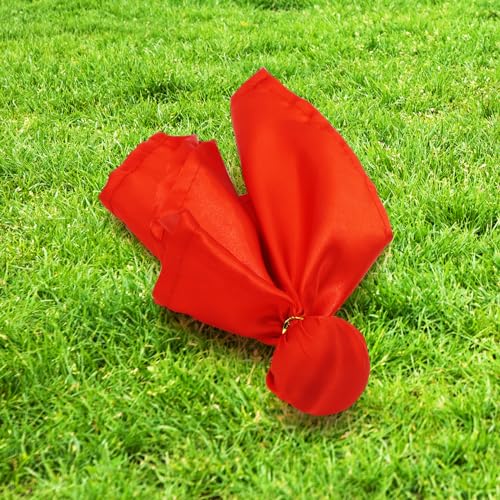Dohia Football Penalty Flag Challenge Flag Referee Flag Tossing Flags for Football Games Party Accessory Referee Game Party D1-ZQFQQ (Red) - Thumbnail 5