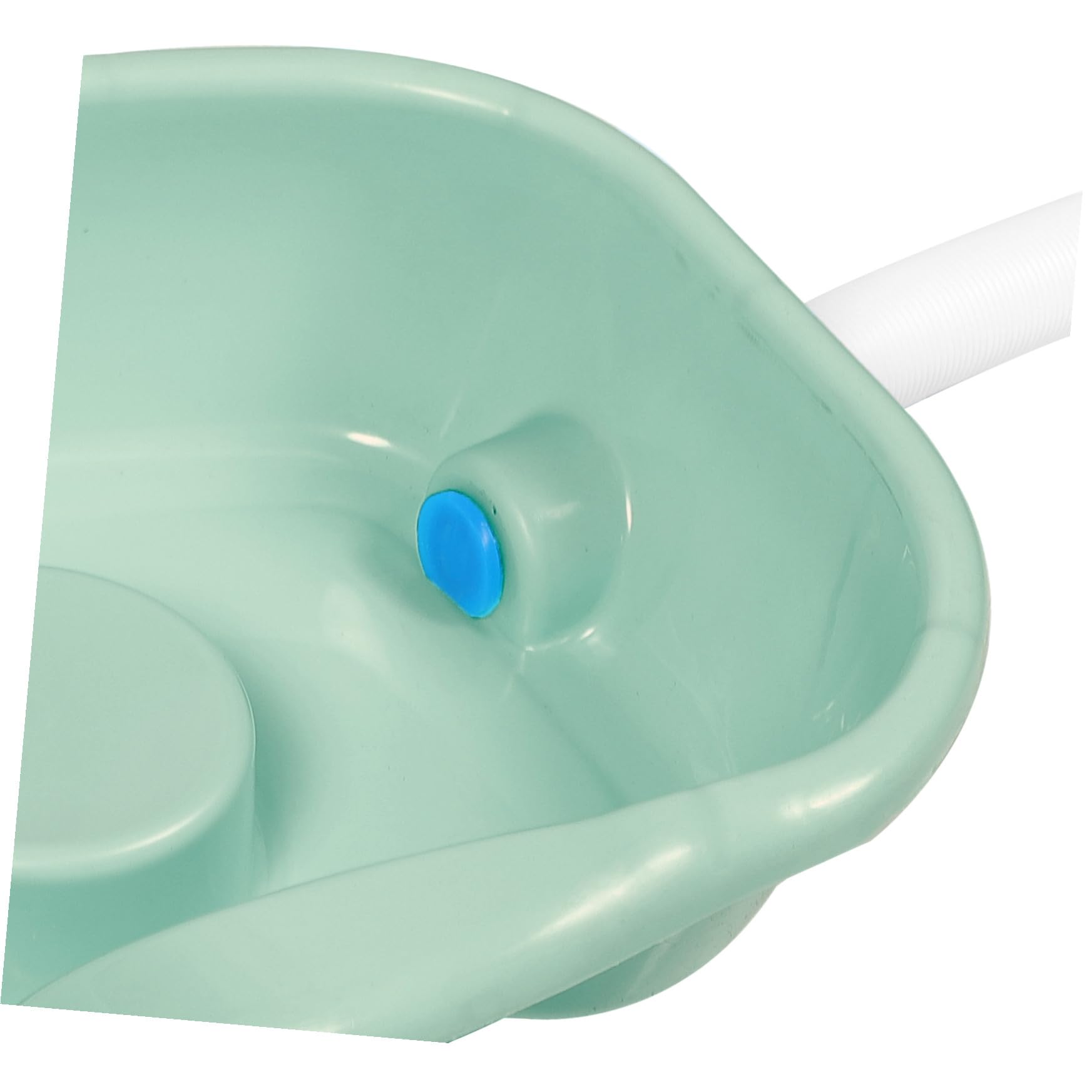 Ergonomisches Haarwaschbecken mit Glatter Oberfläche aus Kunststoff und Gebogenem Rand für Bequemes Haarewaschen im Bett für Senioren und Pflegebedürftige