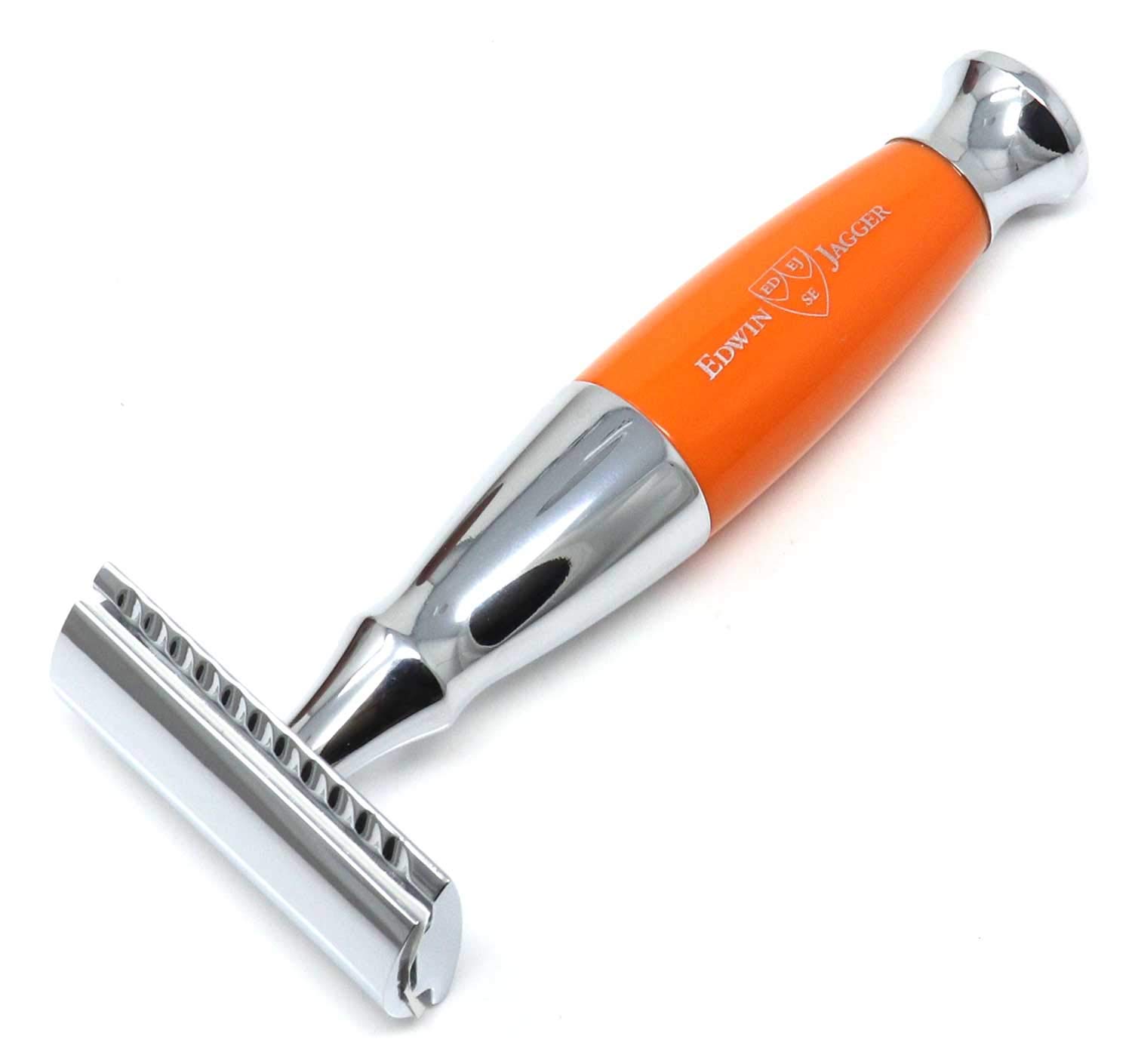Edwin Jagger Chrome DE Safety Razor- Diffusion 36 Series (Orange)