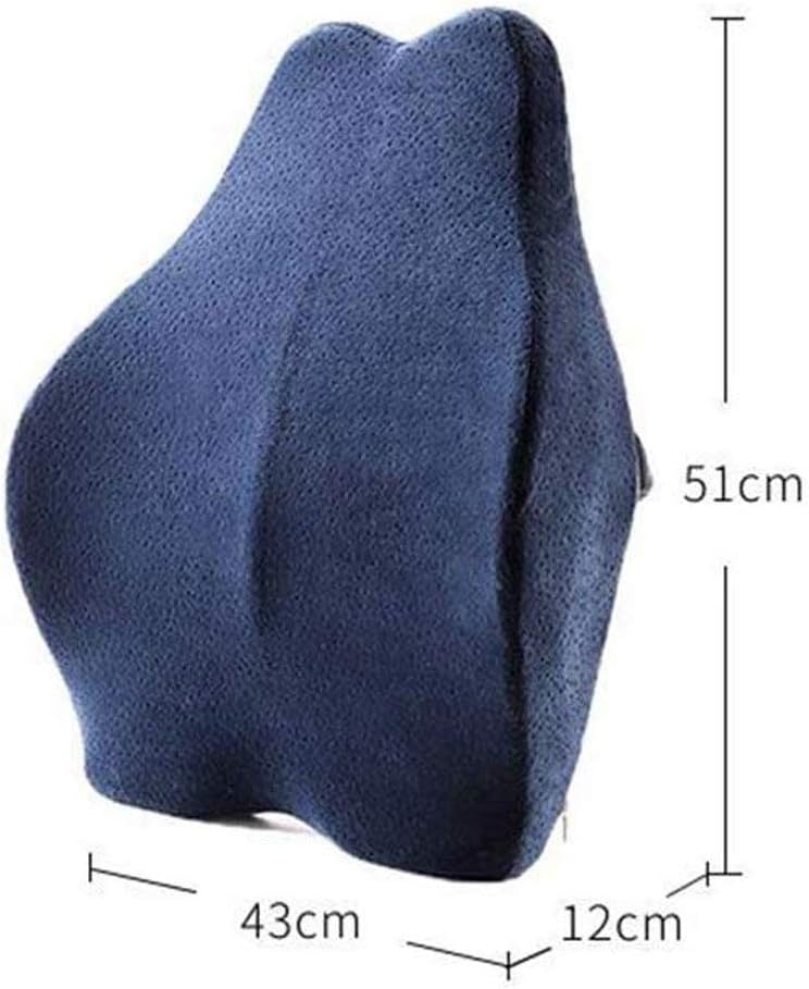 JSEIAJB Car Lumbar Pillow - Waist Back Memory Foam Pillow Pillow Car Seat Pillow(D)