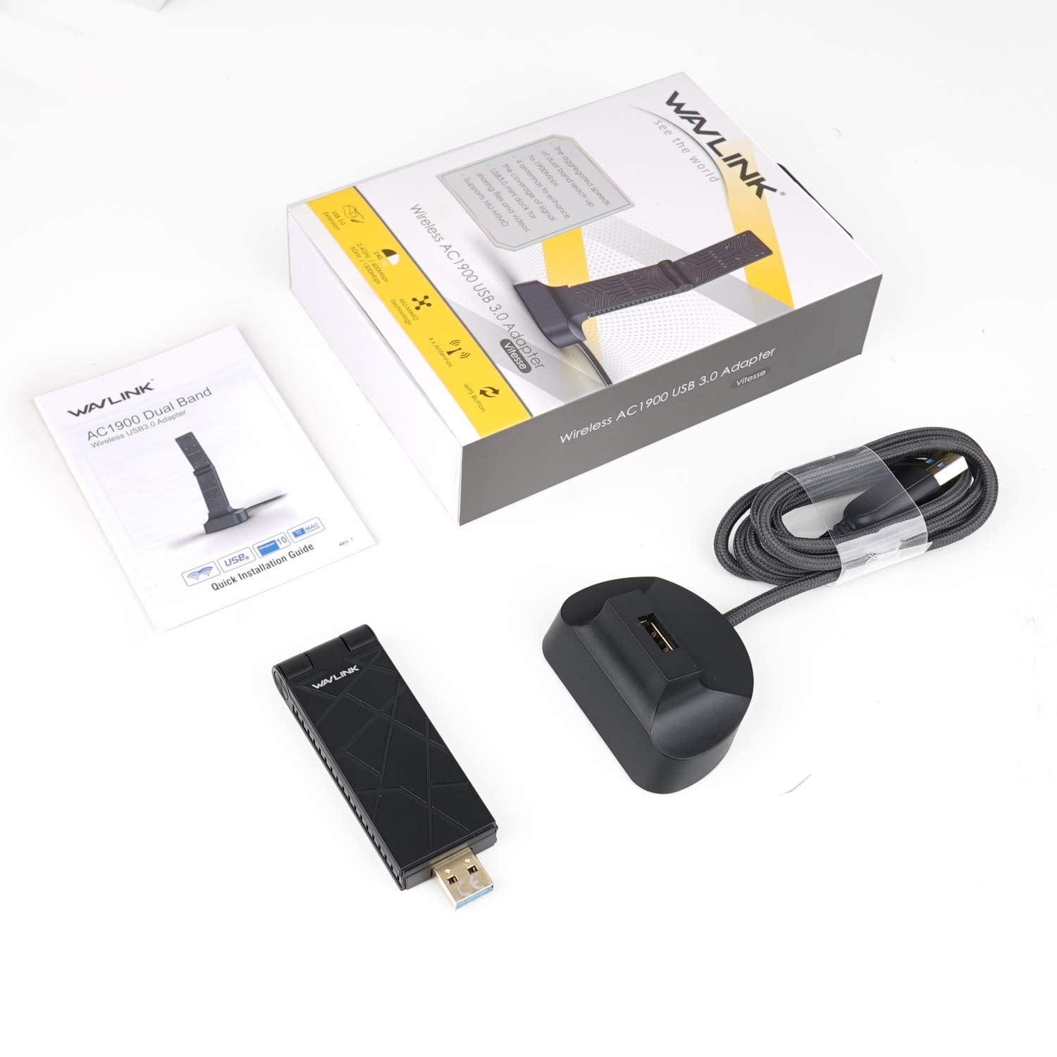 WAVLINK Adaptateur WiFi USB AC1900