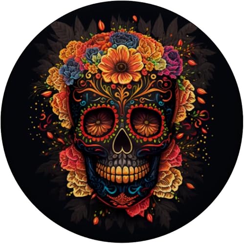 Miniatura 3 de Sugar Skull Floral Día de los Muertos Sugarskull PopSockets intercambiables PopGrip