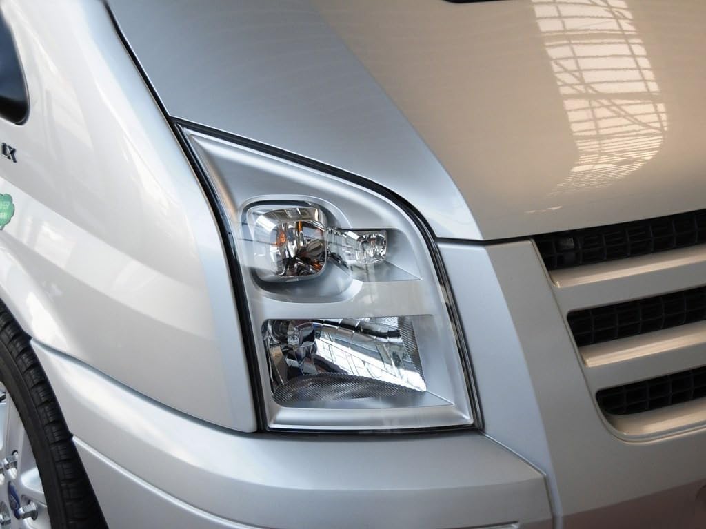 Car Headlight Cover Compatible with Ford Transit 348 2009 2010 2011 2012 Headlamp Shell Light Cover Transparent Headlight Lenses Replace Original Lampshade