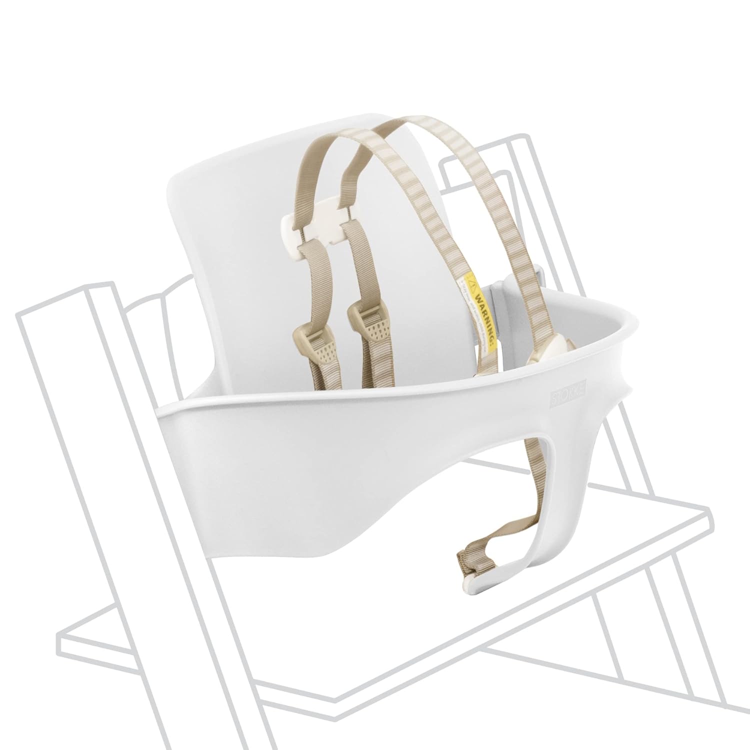 Tripp Trapp Baby Set from Stokke, White Convert The