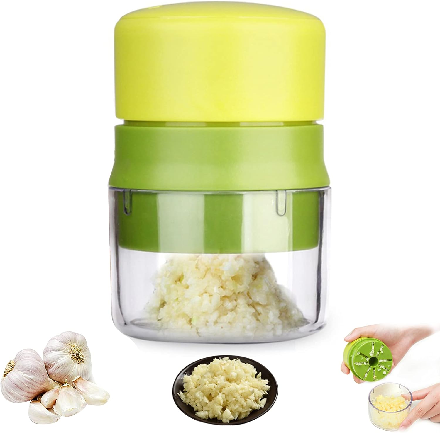 YOUYIKE Garlic Press, Garlic Grinder Ginger Crusher,Crusher Squeezer