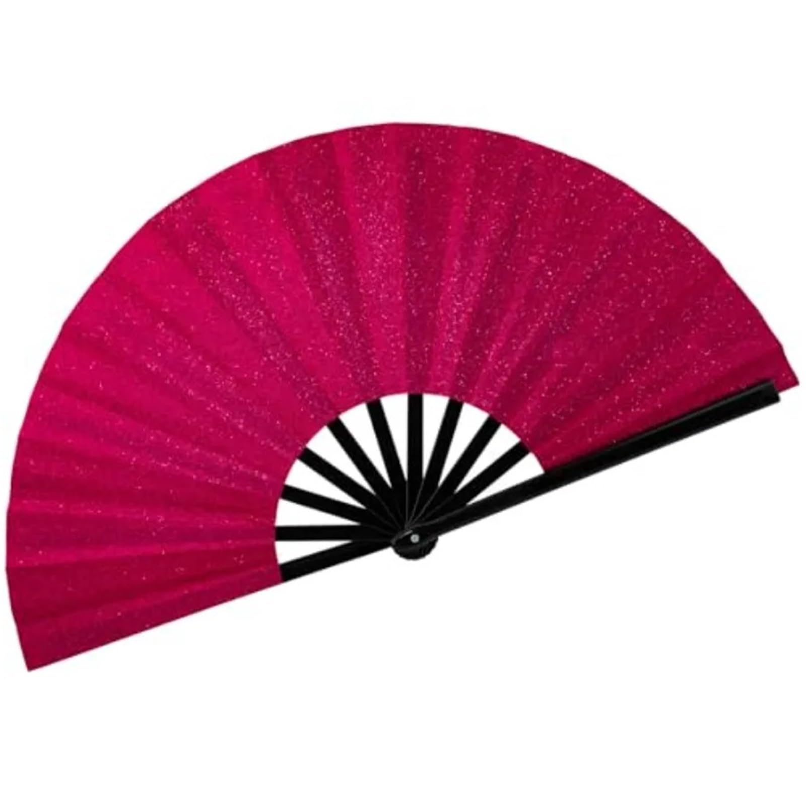 WLIHDB 3Pcs Glitter Large Rave Fans Clap for Line Dancing Folding Clack Handheld Foldable Decorative for Summer(Color11)