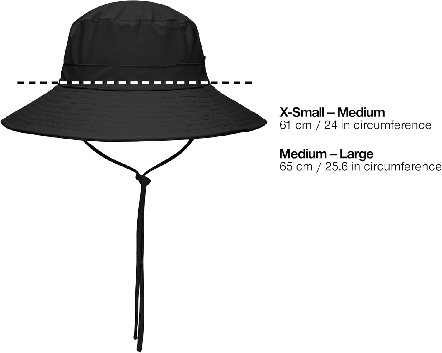RAINS Boonie Hat, Unisex for Men and Women, Black – Waterproof PU Fabric Bucket Hat - Image 4