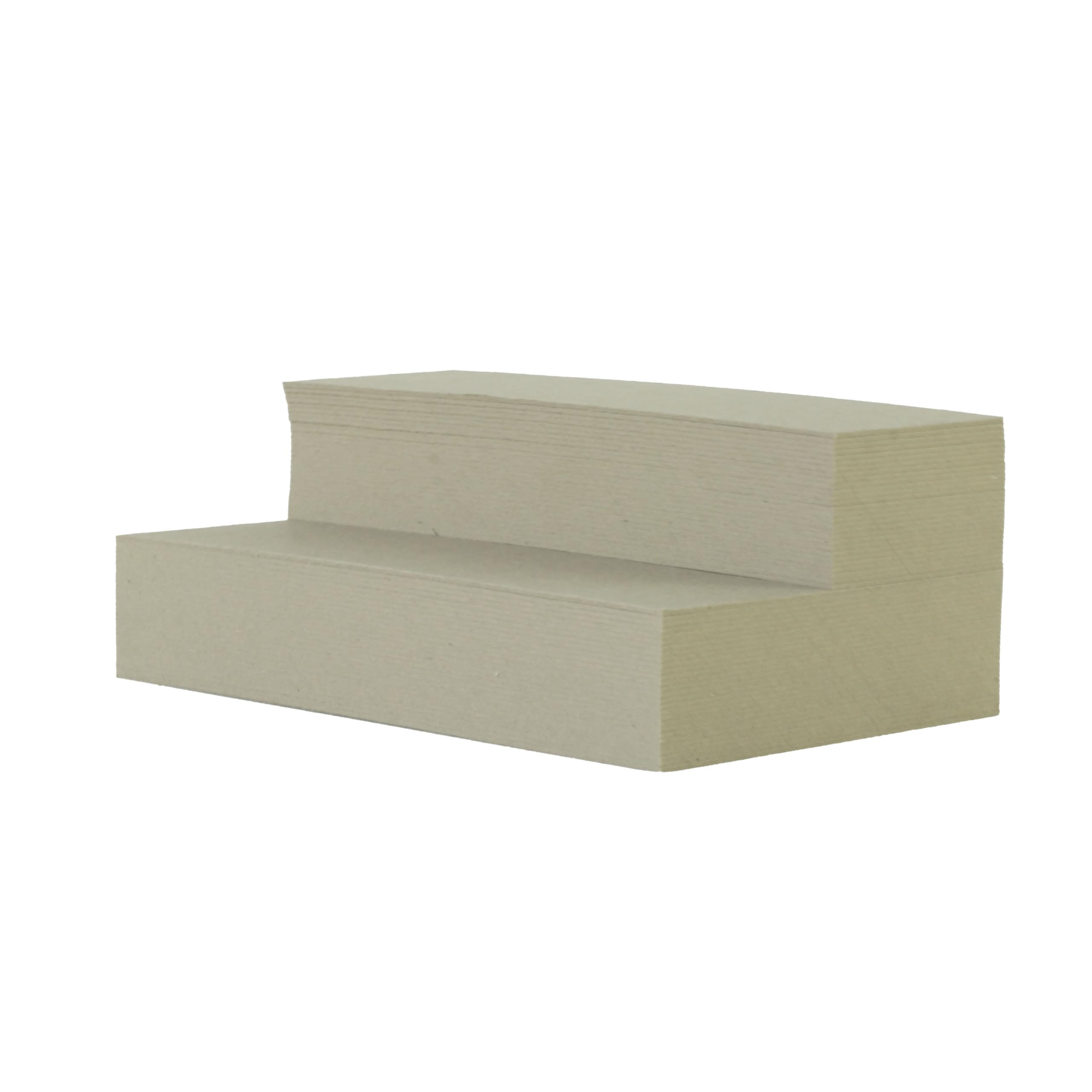 Graukarton Graupappe 50x75cm 1mm 750g/m² glatt Buchbinderpappe Bastelkarton Bastelpappe Karton Einleger Trenner Zwischenlagen Zuschnitt - 10-100 Bogen